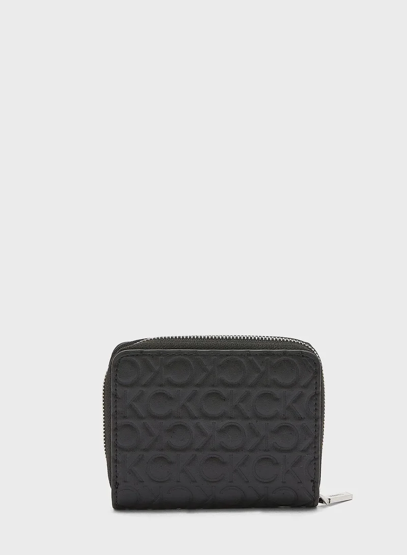 CALVIN KLEIN Must Embossed Zip Around Wallet