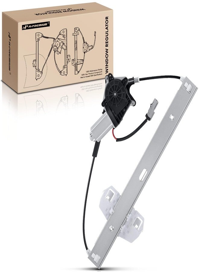 A-Premium Power Window Regulator with 2-Pin Motor Replacement for Jeep Wrangler 2007-2017, Wrangler JK 2018, Front Right Passenger Side, Replace# 68014948AA - Image 1