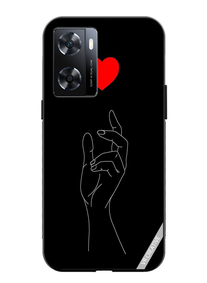 VR CREATIVE Protective Case Cover For Oppo A57/A77s Hear Amoled Design Multicolour - Image 1