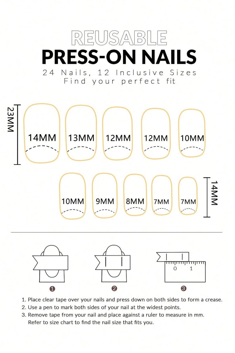 اظافر تركيب مزيفه علبه مكونه من 4 الوان اظافر مختلفه  و مميزه مناسبه للارتداء اليومي و للحفلات - Image 4