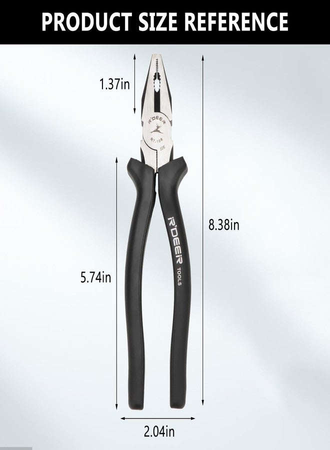 Rongon Multi-Tool Plier, Stripped Screw Extractor Pliers,Side Cutter Linemans Pliers, Damaged Screw Removal Tool for Cutting Wires Craft, Comfort Grip Handle - Image 2