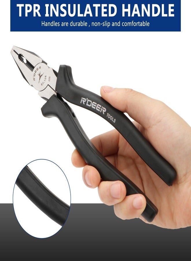 Rongon Multi-Tool Plier, Stripped Screw Extractor Pliers,Side Cutter Linemans Pliers, Damaged Screw Removal Tool for Cutting Wires Craft, Comfort Grip Handle - Image 4