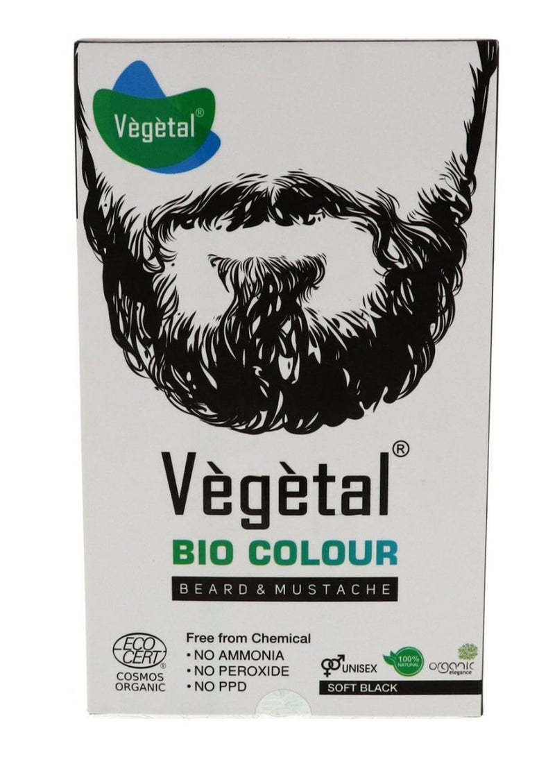 Vegetal Bio Colour Beard And Mustache Soft Black - Image 1