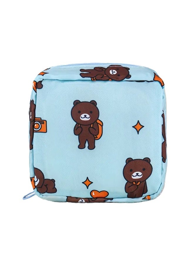 Elegant & Stylish Storage Bag for Sanitary Pads and Makeup | Portable Multi-Purpose Organizer for Women & Girls - Image 1