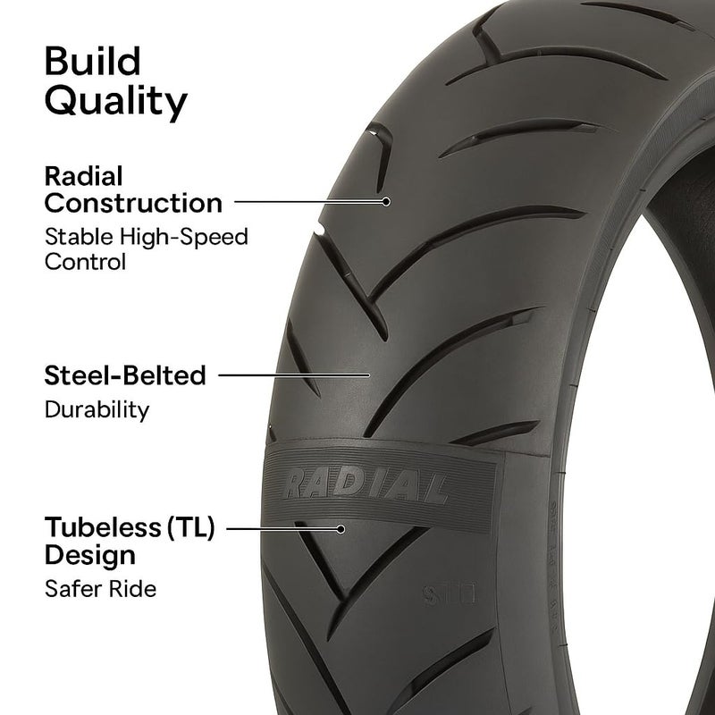MAXXIS Supermaxx ST MA-ST2 190/50ZR17 73W TL – Rear Motorcycle Sport Touring Tire | Radial Construction, Mono-Spiral Steel Belts, Tubeless - Image 5