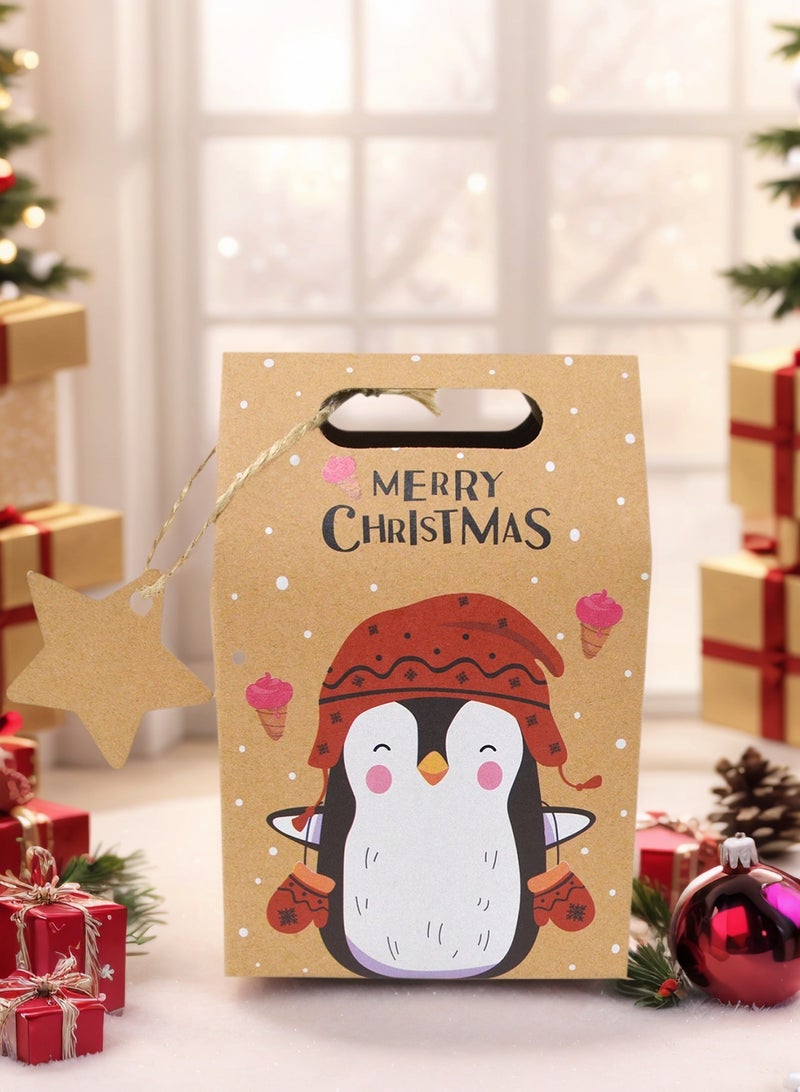 candy box, gift packaging box, snowflake kraft paper bag, holiday gift box, a package suitable for  parties with 24 pieces and 6 styles inside - Image 5