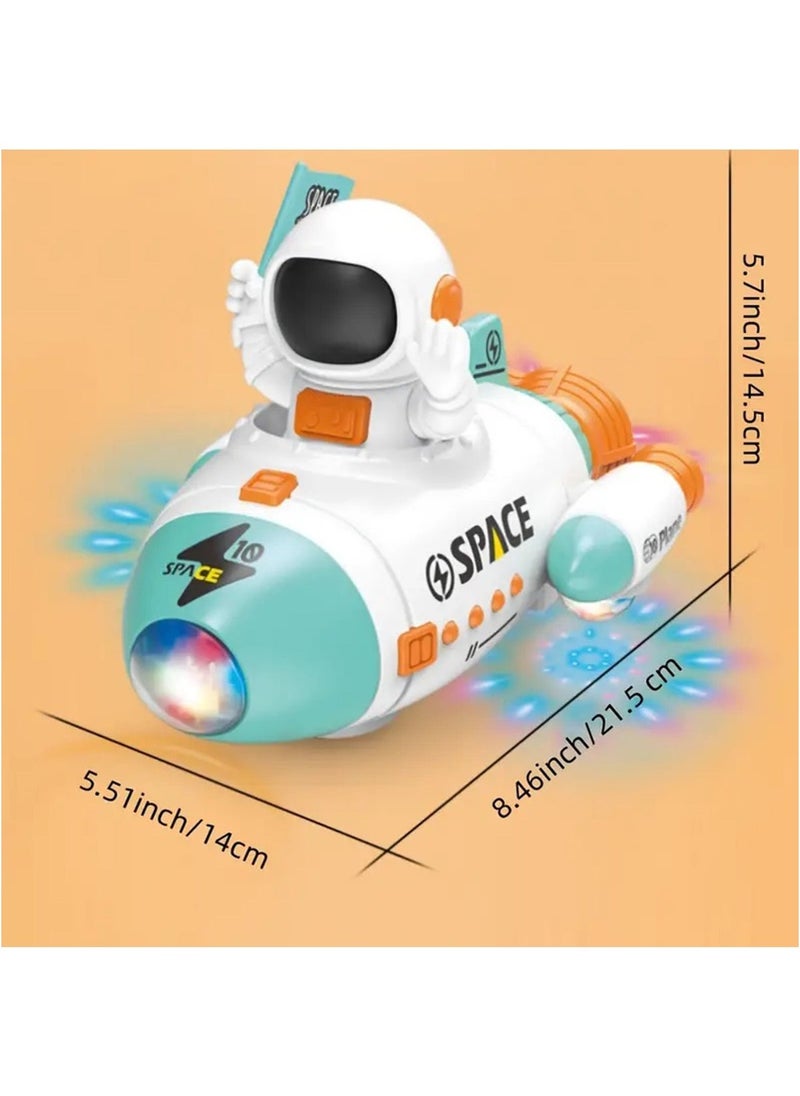 Hihonor Space Shuttle Rocket Ship Toys for Kids, Age 3 4 5 6 7 8 9 Years Old, 5-in-1 STEM Science Educational Aerospace Toys with Astronauts Figure, Projection Lamp, Space Toy Gift Birthday (Red) - Image 4