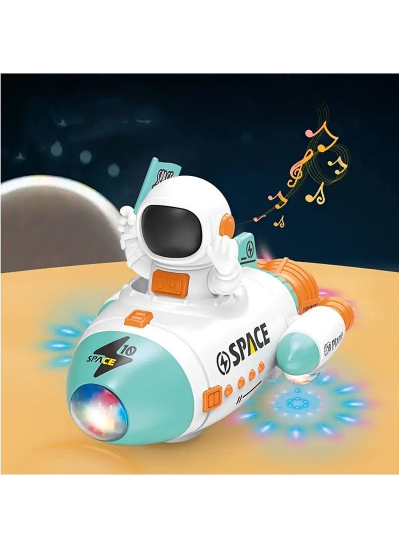 Hihonor Space Shuttle Rocket Ship Toys for Kids, Age 3 4 5 6 7 8 9 Years Old, 5-in-1 STEM Science Educational Aerospace Toys with Astronauts Figure, Projection Lamp, Space Toy Gift Birthday (Red) - Image 2