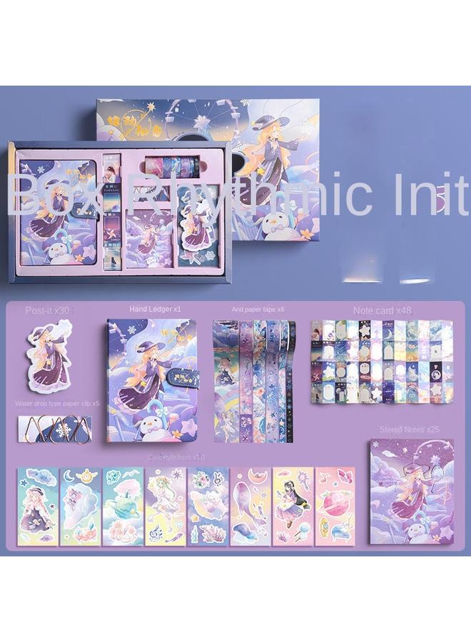 Bluejw Hand Account Book Twelve Constellations Tape Gift Box Suit Net Red Star Account Stick Sticker And Paper Tool Material Dream Domain - Image 1