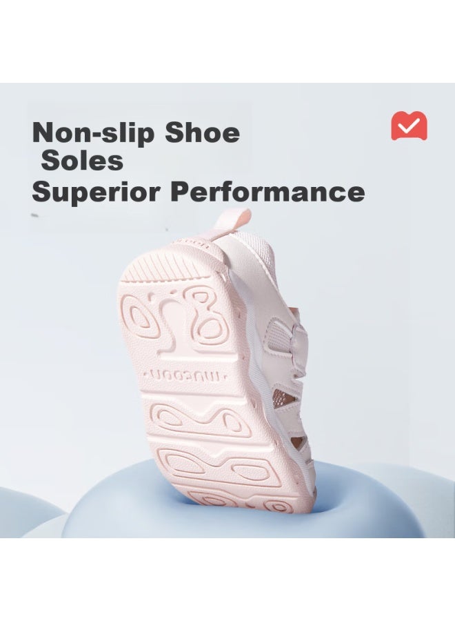 Shepherd Boy Mucun Children's Shoes 25-year Summer Baby Functional Walking Shoes Boys And Girls Anti-collision Toe Cap Sandals Light Ai Green 18 - Image 5