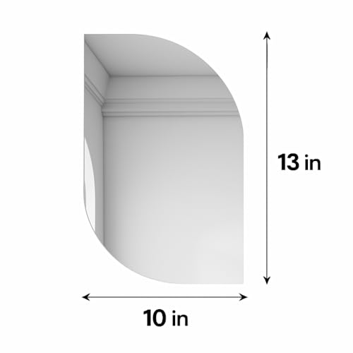 CDM Perfect for The Bedroom, entryway, or Bathroom, This Minimalist Frameless Wall Mirror has Clean, Polished Edges. Simple Interior Design for Modern and Space-Conscious Spaces (1, Oval) - Image 2