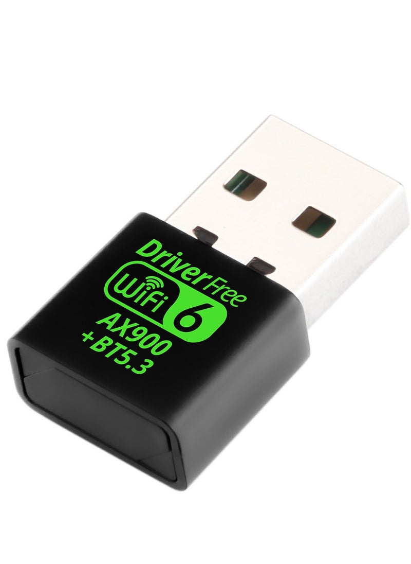 VIUAUAX Bluetooth Wireless USB WiFi Adapter, Mini WiFi 6 USB Adapter Dual Band 5GHz 600Mbps + 2.4GHz 286Mbps,USB Wireless Adapter for Desktop PC Laptop,Support Windows 11/10/7  - Image 3