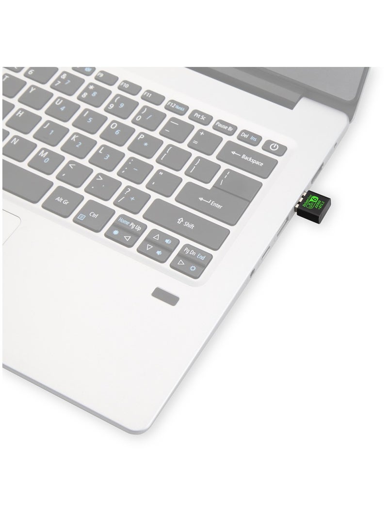 VIUAUAX Bluetooth Wireless USB WiFi Adapter, Mini WiFi 6 USB Adapter Dual Band 5GHz 600Mbps + 2.4GHz 286Mbps,USB Wireless Adapter for Desktop PC Laptop,Support Windows 11/10/7  - Image 5