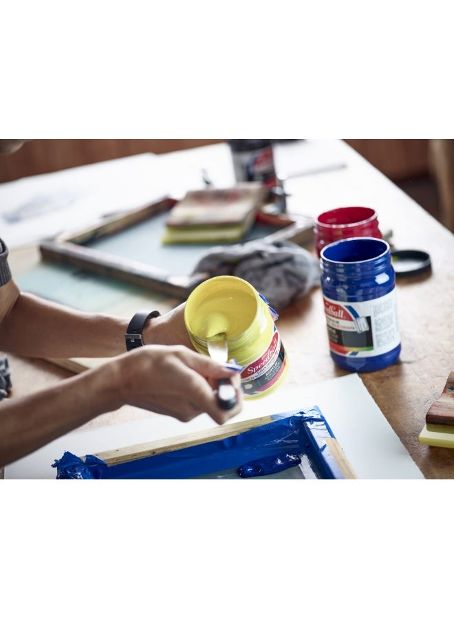 Speedball Fabric Screen Printing Ink   Red  8 Oz 465281 - Image 2