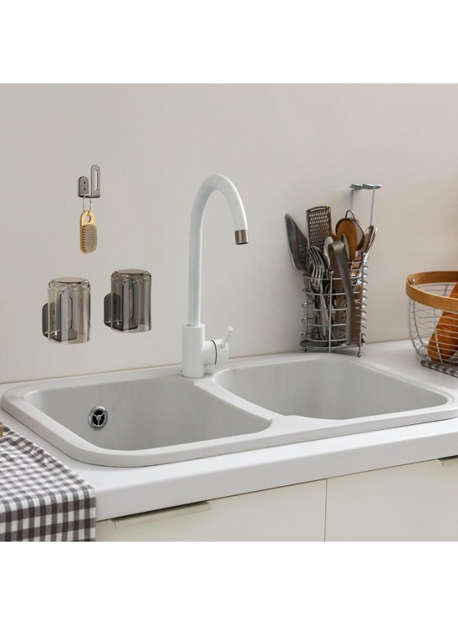 Bukela Under Cabinet Cutting Board Holder - 6 Pcs Cutting Board Holder Pot Lids Rack Storage Stainless Steel Under Shelf Counter Chopping Board(Grey) - Image 2