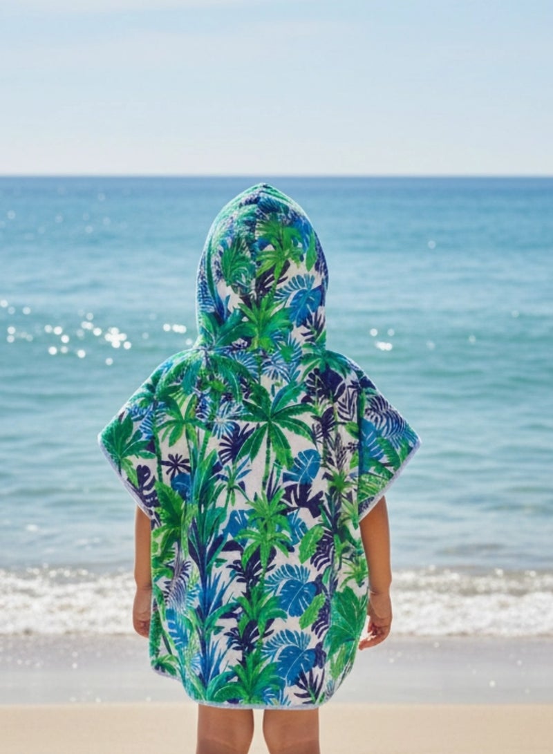 Pearl Coast International Kids Poncho Towel Hooded Pack of 2 – Quick Dry Microfiber Beach Changing Robe for Boys & Girls, Soft Absorbent Swim Cover Up - Image 3