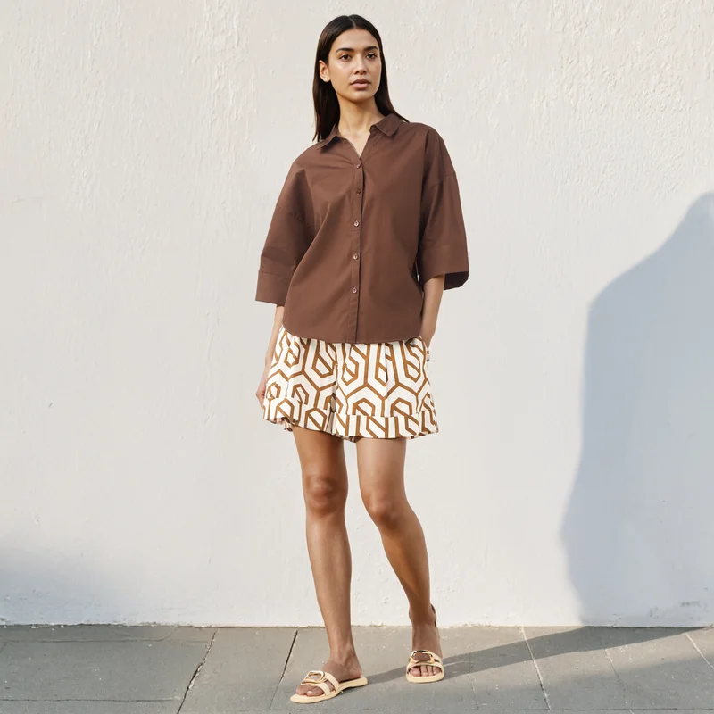 تواكستريمز 2Xtremz Oversized Shirt with 3/4 Sleeves
