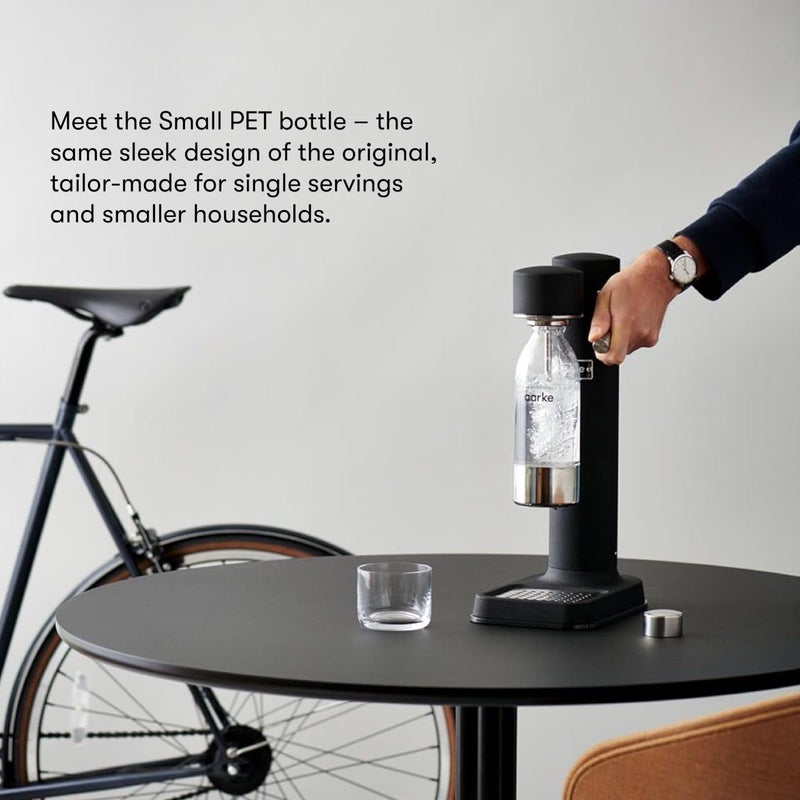 aarke Extra PET Stainless Steel Reusable Bottle for Carbonator l, ll, and 3, BPA-Free and Non-Toxic, 450mL (2-Pack) - Image 2