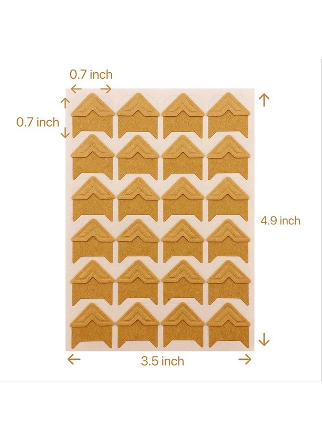 Sunkizzrs 5 Sheets Photo Corners Self Adhesive Mounting Sticker Paper Corner Stickers For Scrapbook Album (Kraftwall, 8.9 Cms) - Image 2