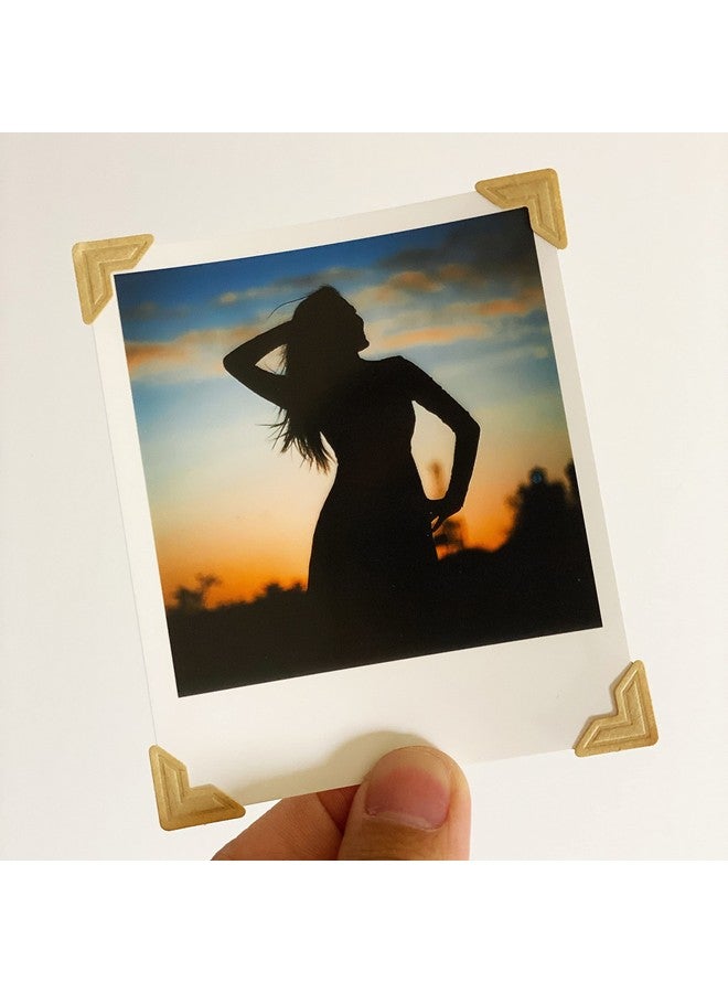 Sunkizzrs 5 Sheets Photo Corners Self Adhesive Mounting Sticker Paper Corner Stickers For Scrapbook Album (Kraftwall, 8.9 Cms) - Image 5