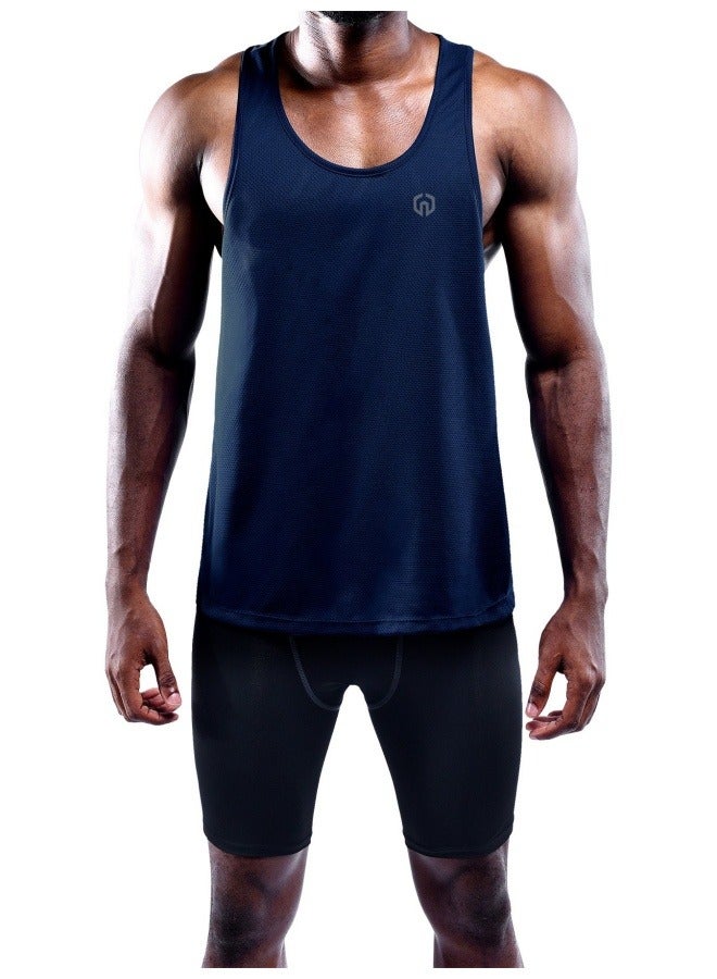 NIBEMINENT Unisex Performance Running Tank Top for Marathon Training, Track & Field, Fitness Workouts - Quick-Dry Breathable Lightweight Sports Shirt with Athletic Cut  - Image 3