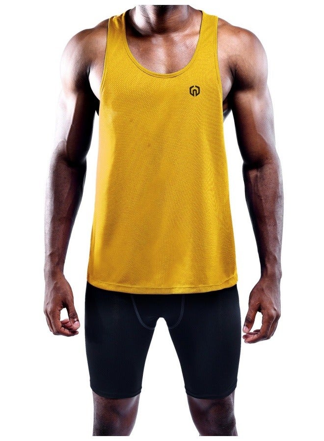 NIBEMINENT Unisex Performance Running Tank Top for Marathon Training, Track & Field, Fitness Workouts - Quick-Dry Breathable Lightweight Sports Shirt with Athletic Cut  - Image 2