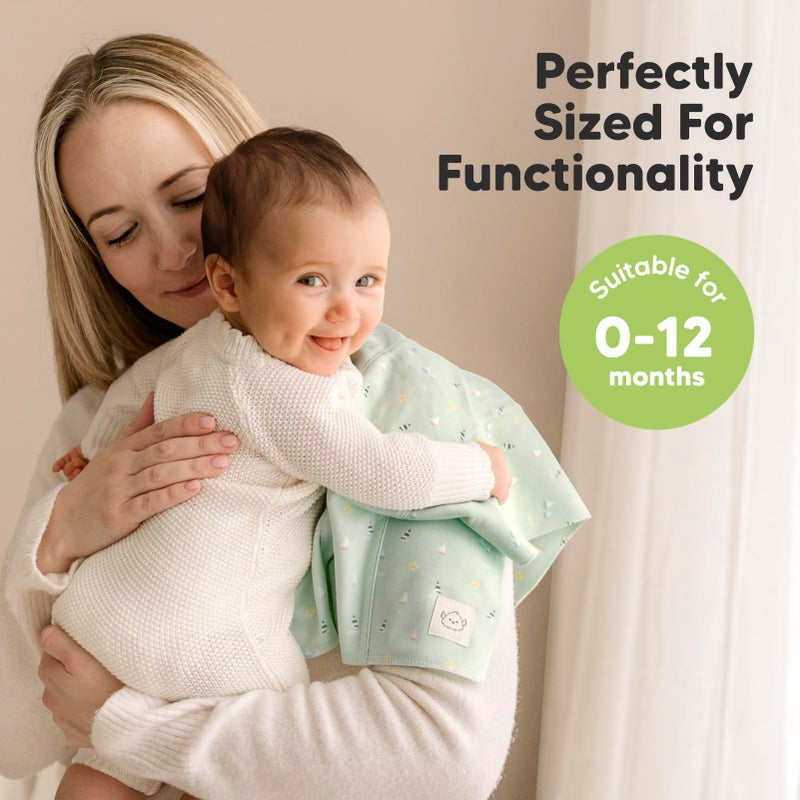 KeaBabies Organic Burp Cloths Baby Boy, Girl - 6-Pack Large Cotton Burping Cloths for Babies, Spit Up Rags, Super Absorbent, Ultra Soft Newborn Rag, Gender Neutral, Machine Washable, Durable (Vessels) - Image 5