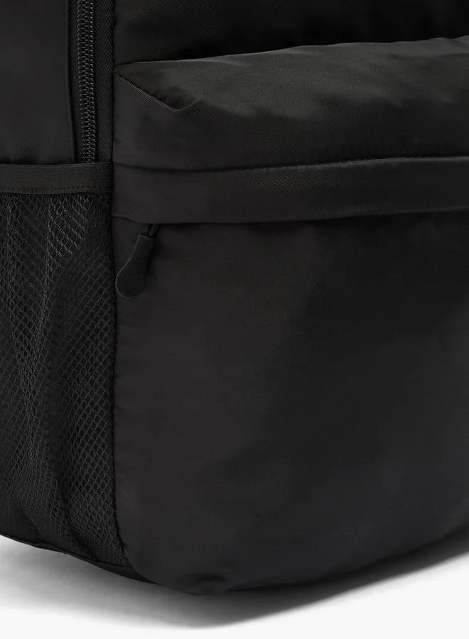 Oaklan By Shoexpress BLACK Solid School Backpack For Kids 13 Years+ With Padded Shoulder Straps - 15x33.5x45 CM  | Best Price UAE