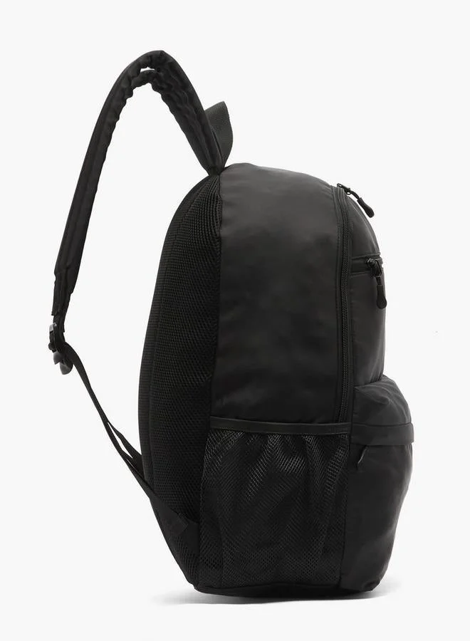 Oaklan By Shoexpress BLACK Solid School Backpack For Kids 13 Years+ With Padded Shoulder Straps - 15x33.5x45 CM  | Best Price UAE