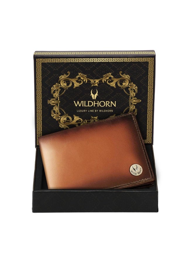 وايلدهورن محفظة جلدية محمية بتقنية RFID من WildHorn للرجال، لون بني  - Image 1