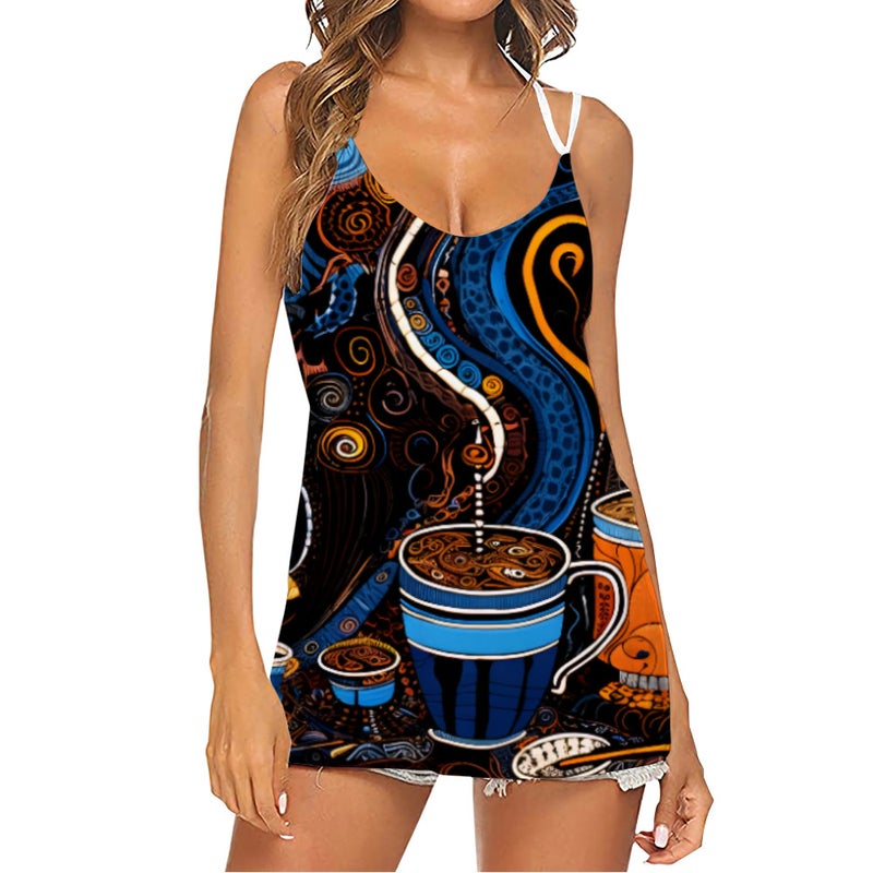 Summer Style New Women'S Sling Sleeveless All-Match Vest T-Shirt 3D Printing - Image 4