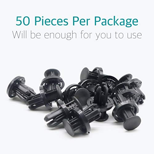 Lantee 50 Pcs Bumper and Wheel Well Liner Push-Type Retainer Clips Replace for 91505-TM8-003 Fit for Honda & Fit for Acura - Image 5