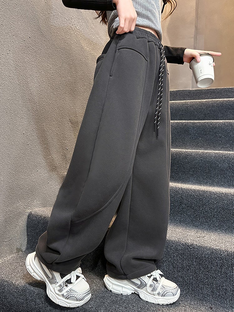 Girls' Sports Pants Children'S Casual Sweatpants Large Children'S Loose All-Match Pants Girls' Long Pants - Image 4