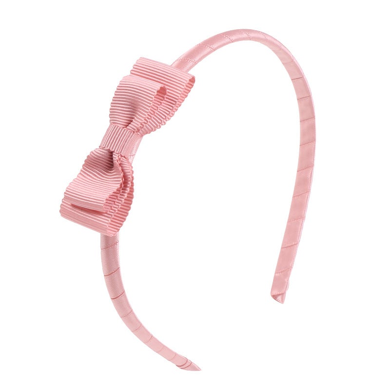 Generic 80907 Cute Bow Headband Spring and Summer New Thread Cloth Headband Full Bag Cloth Childrens Fabric Headband MH370 honey powder
