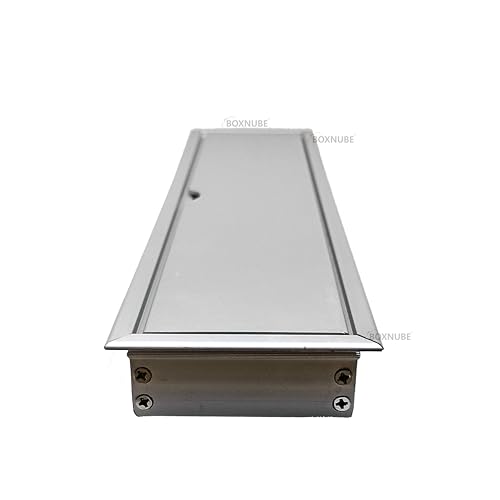 BOXNUBE Fliptop Box Cable Cubby Extension Board with Universal Power Sockets, LAN, HDMI, VGA, Aux, USB & 2RCA Ports (Silver) - Image 4
