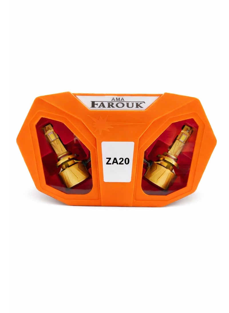 Farouk ZA20 H4LED Car Headlight Kit with Brightness - Image 1