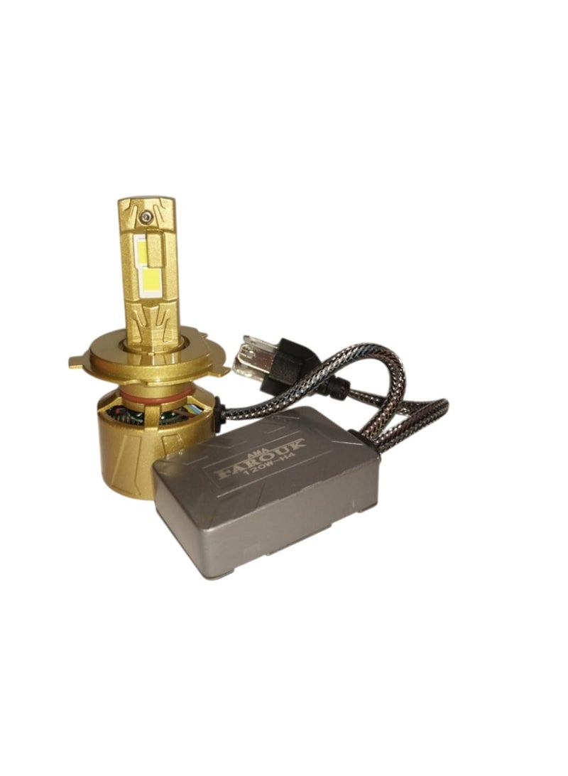 Farouk ZA20 H4LED Car Headlight Kit with Brightness - Image 2