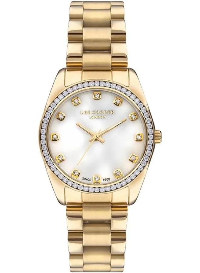 لي كوبر Women'S Quartz Movement Watch, Analog Display And Metal Strap - Lc07478.220, Silver