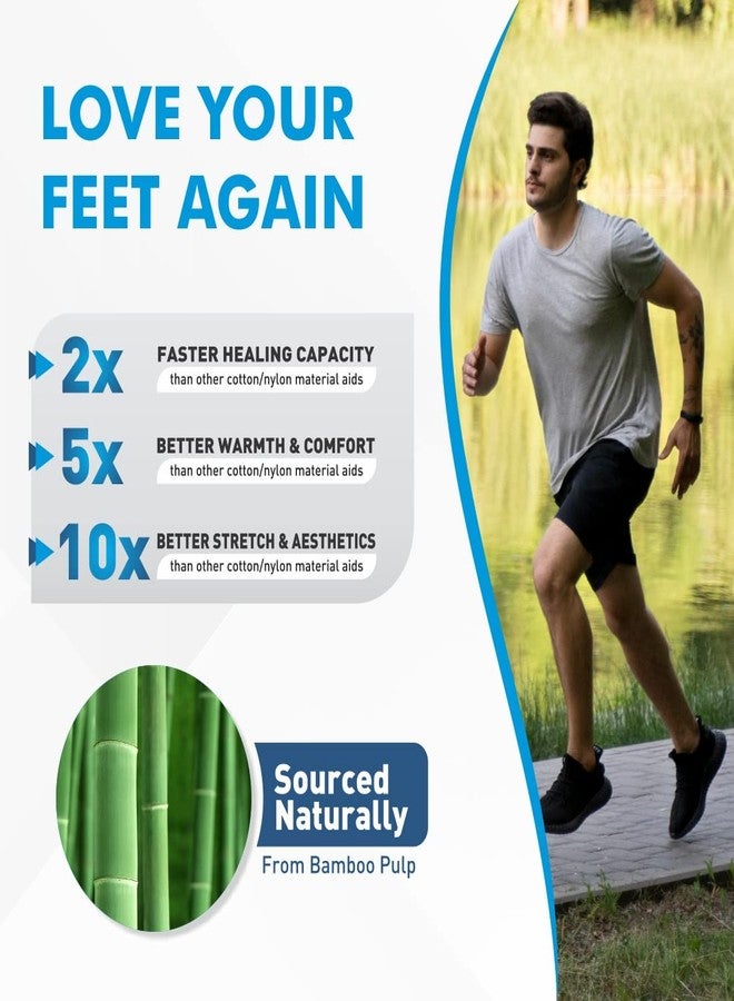AccuSure Pair of Bamboo Yarn 4 Way Stretchable Bi-Layered Construction Ankle Compression Support Joint Pain Relief, Sprains, Tendonitis Reduce, For Men & Women- Medium - Image 4