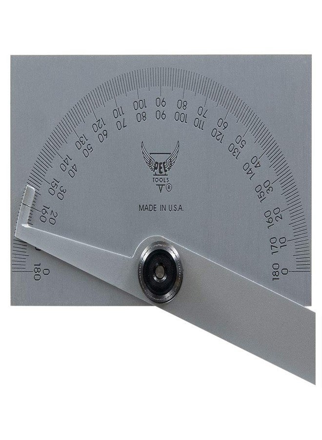 PEC 5170 0-180° Rectangle Protractor w/6" Arm - Image 2