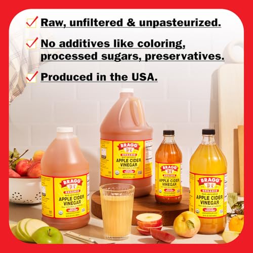 Bragg Organic Apple Cider Vinegar with the Mother - 64 fl oz - Raw and Unfiltered - Image 3