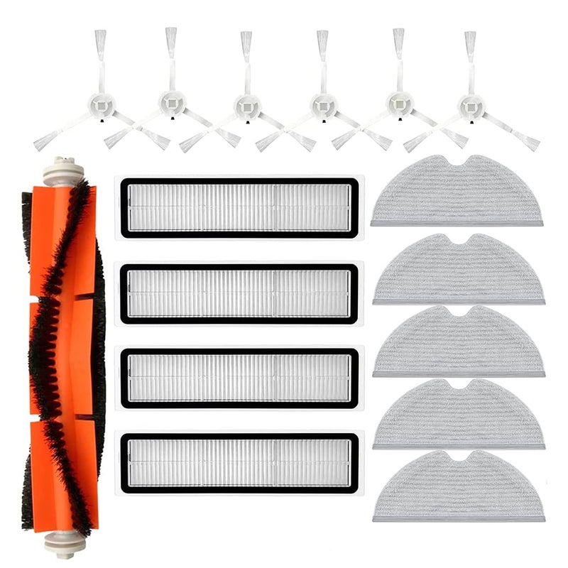 Accessories Kit for Dreame D9D9 maxD9 proL10L10 pro Dreametech D9 Vacuum Cleaner 1 Main Brush4 Hepa Filter6 Side Brush5 Mop Cloth Replacement Spare Parts