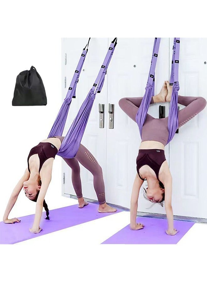 Arabest Yoga Leg Stretcher Strap, Backbend Training Belt with Door Anchor, Flexibility Trainer Stretching Equipment Assist Stretch Strap for Fitness Gymnastics Dance Aerial Yoga Ballet - Image 1