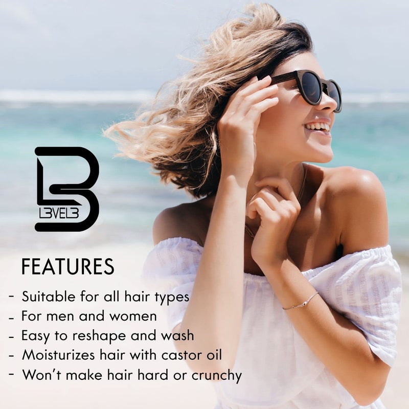 L3 Level 3 Sea Salt Texturizing Spray - Creates Beachy Waves and Texture - Casual Hair Finish (8.45 Fl Oz) - Image 2