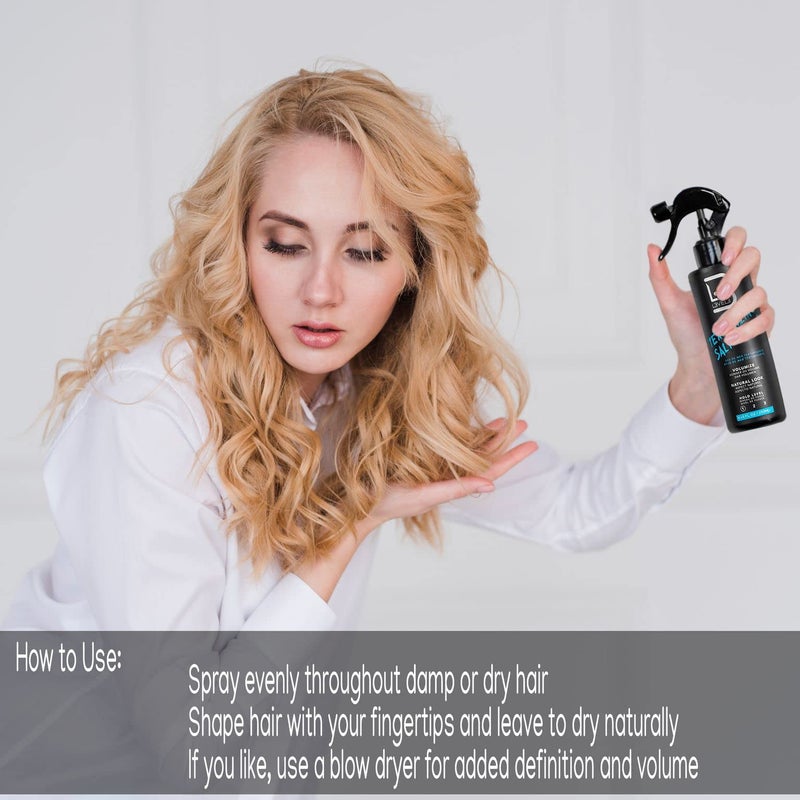 L3 Level 3 Sea Salt Texturizing Spray - Creates Beachy Waves and Texture - Casual Hair Finish (8.45 Fl Oz) - Image 5