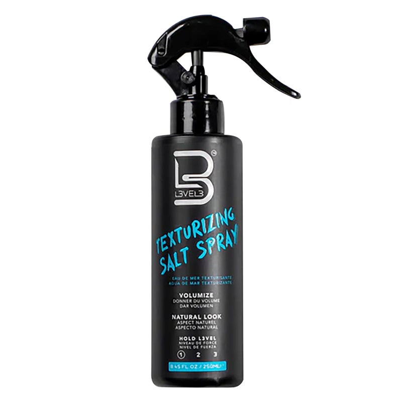L3 Level 3 Sea Salt Texturizing Spray - Creates Beachy Waves and Texture - Casual Hair Finish (8.45 Fl Oz) - Image 1