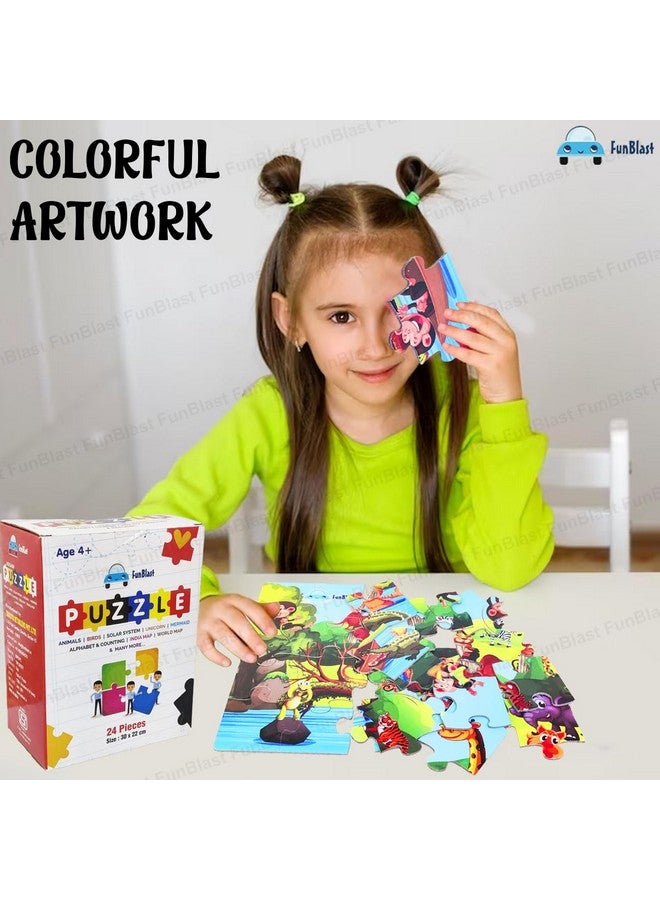 FunBlast FunBlast Wild Animal Jigsaw Puzzle for Kids Jigsaw Puzzle for Kids of Age 3-5 Years 24 Pcs (Multicolor, Size 30X22 cm)  - Image 4