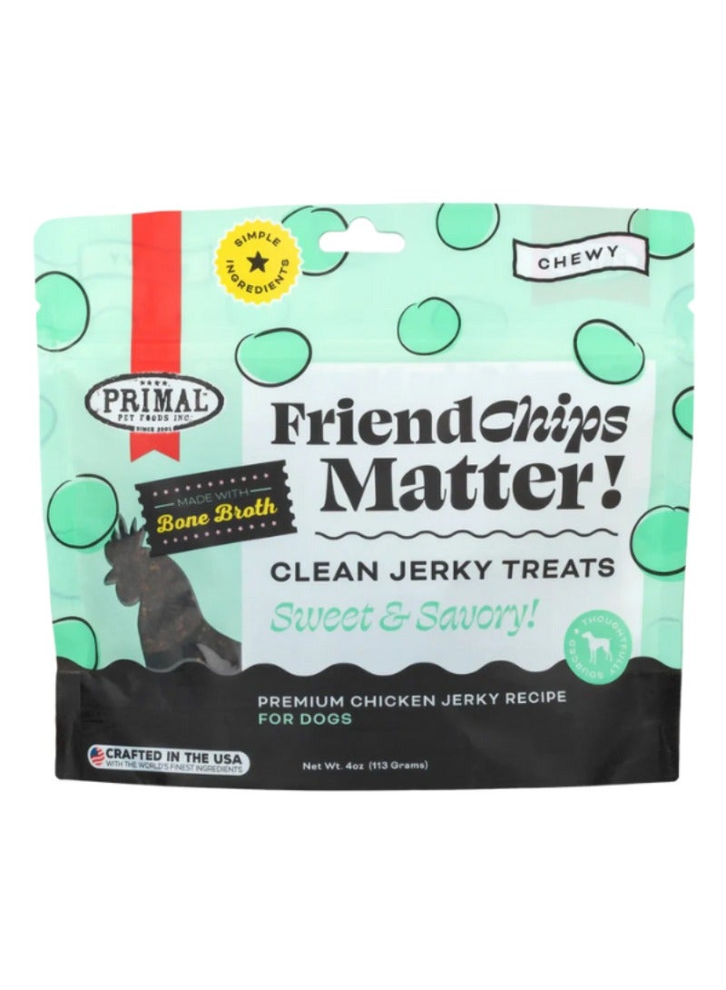 Primal Pet Foods Friend Chips Matter Chicken With Broth Jerky Treat For Dog 113g - Image 1