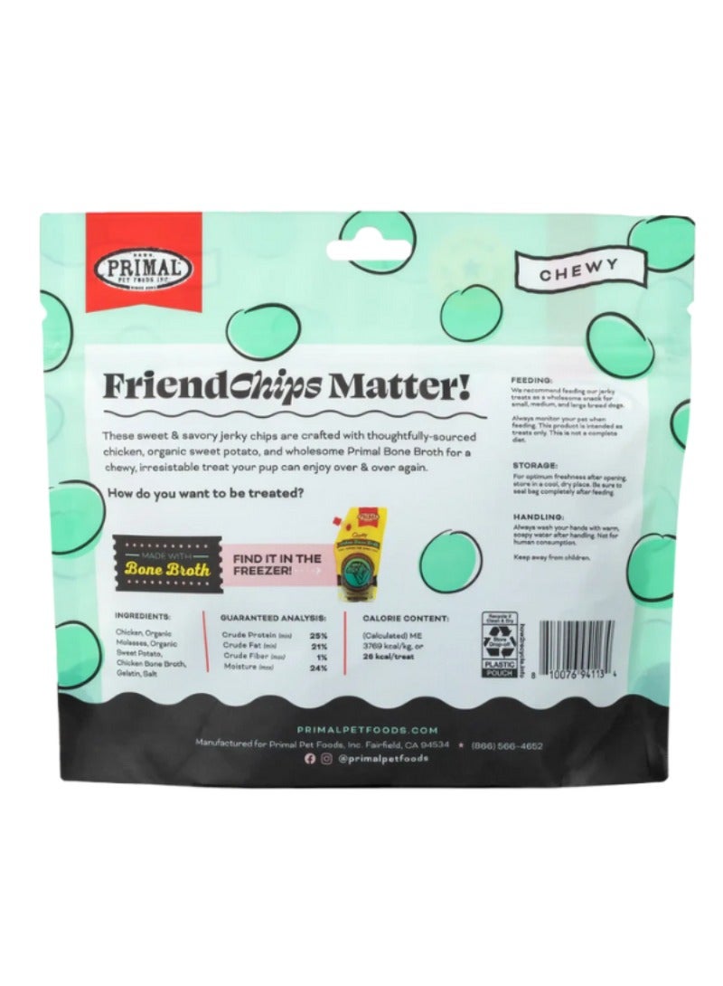 Primal Pet Foods Friend Chips Matter Chicken With Broth Jerky Treat For Dog 113g - Image 2