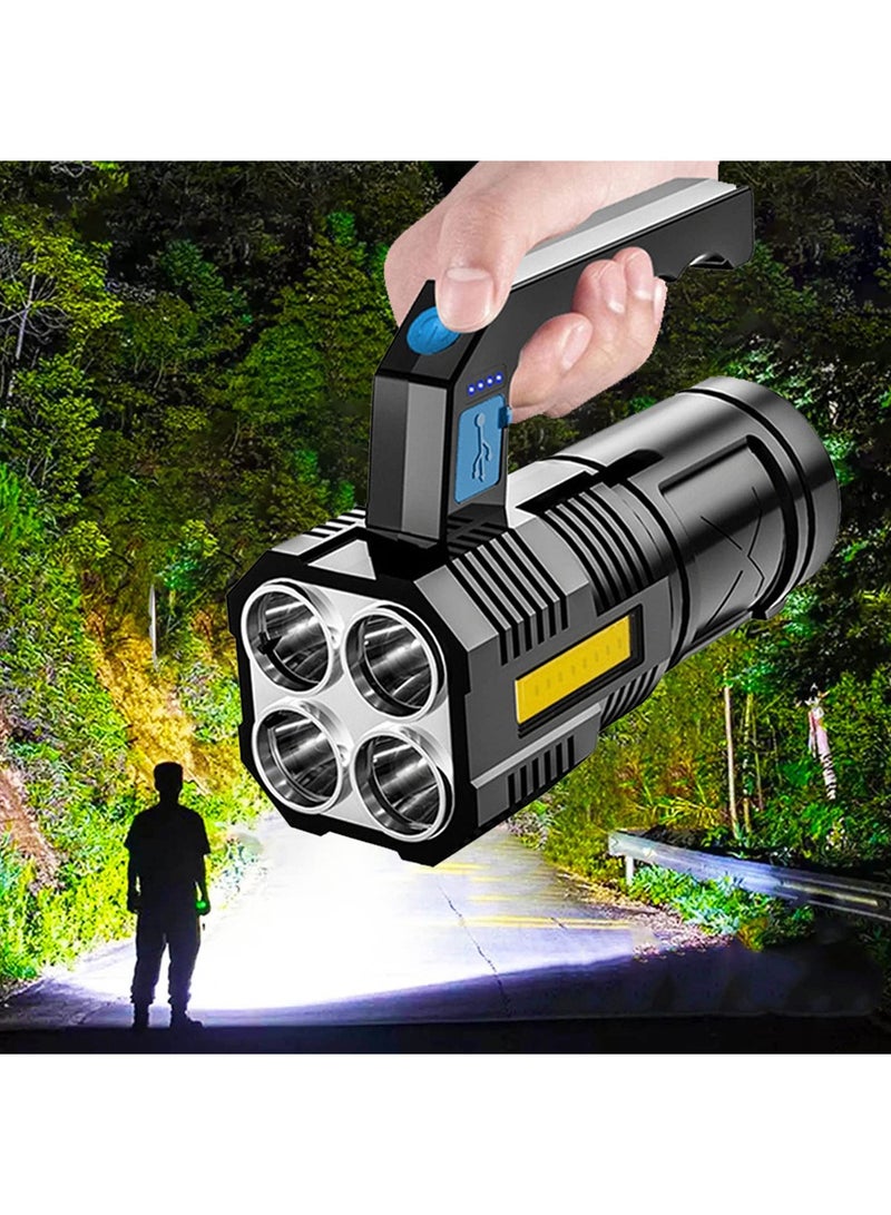 ديكسين 1 قطعة مصباح يدوي LED قابل لإعادة الشحن عبر USB مع ضوء قوي خارجي طويل المدى وعالي الطاقة محمول أدوات مصباح يدوي آمن لتحسين الاستخدام المنزلي - Image 1